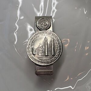 Alpaca Silver Money Clip with Engraved Design
